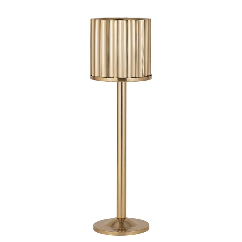 Gold Steel Ice Bucket Medium Double Wall