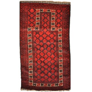 Handmade One-of-a-Kind Balouchi Wool Rug (Afghanistan) - 2'6 x 4'7 ...