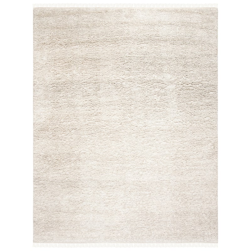 SAFAVIEH Casablanca Shag Tribal Beige Wool Rug