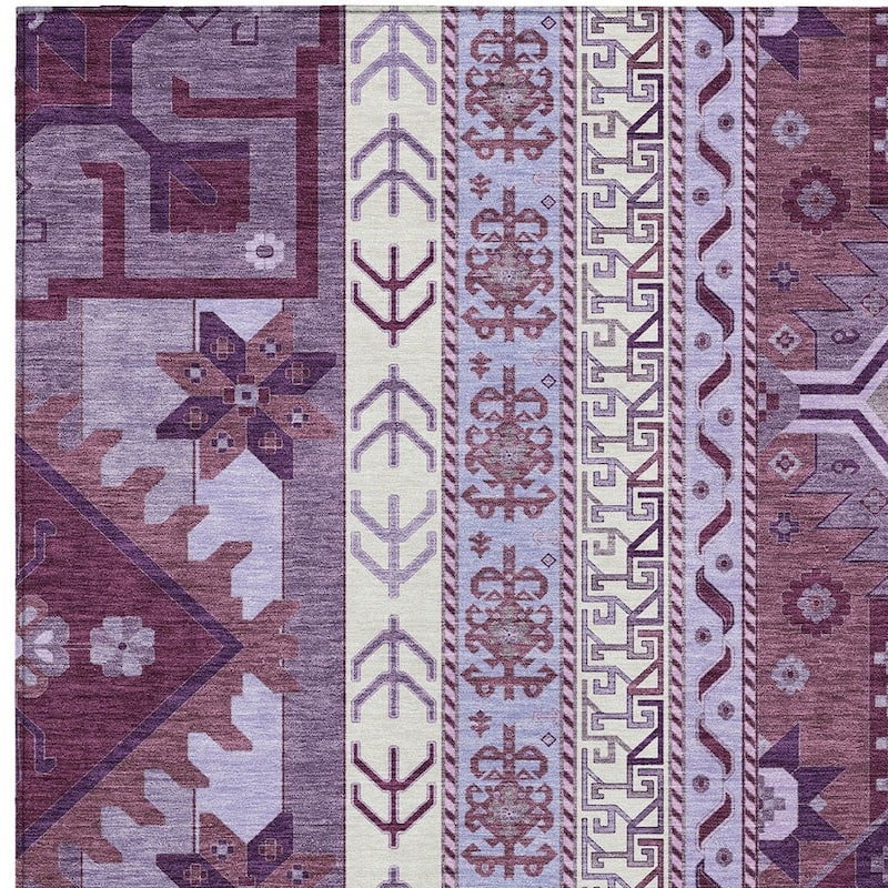 HomeRoots Aztec Transitional Rectangle Outdoor Rug