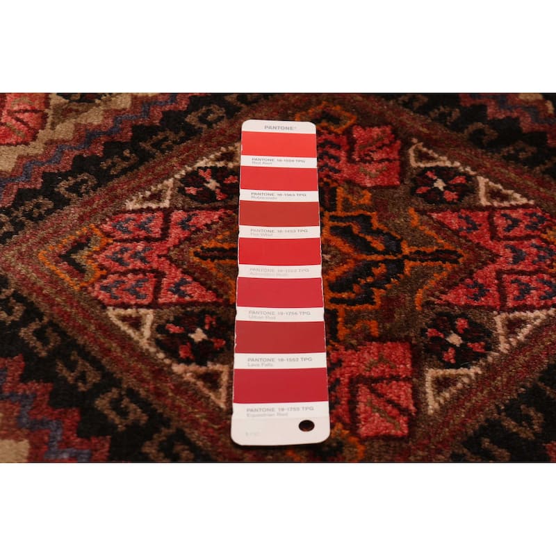 ECARPETGALLERY Hand-knotted Anadol Red Wool Rug - 3'7 x 9'11