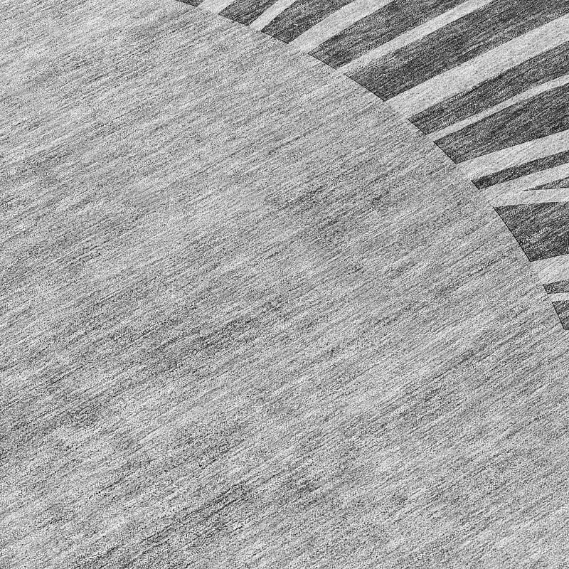 Machine Washable Indoor/ Outdoor Chantille Modern Sunburst Rug