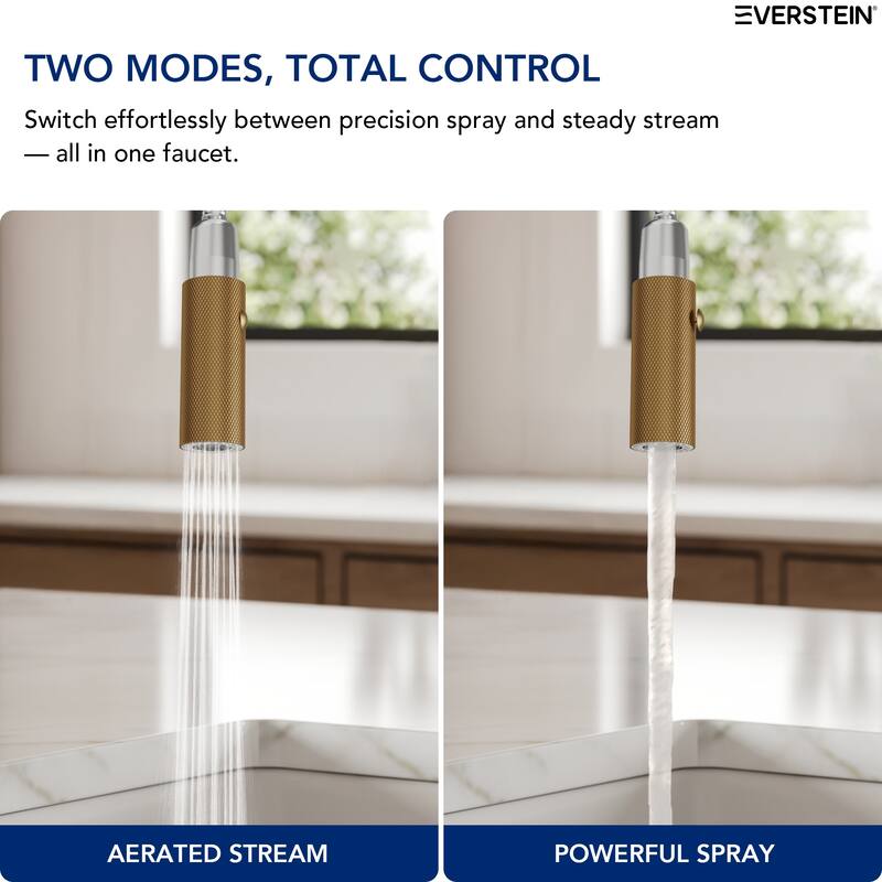 Single-Handle Pull-Down Sprayer Kitchen Faucet with 360° Spout Swivel