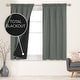 preview thumbnail 106 of 117, Deconovo 100% Full Blackout Double-Layer Rod Pocket Curtains (2 Panels) W52 x L54 - Dark Grey