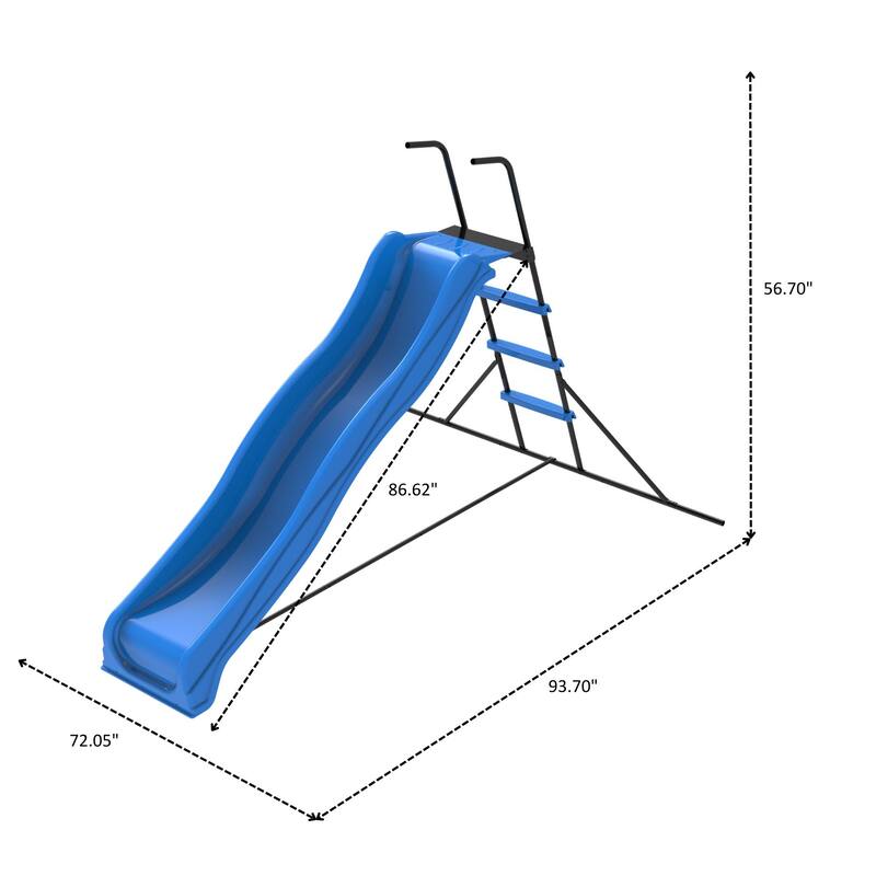 XSL003 2.2M kids plastic slide Freestanding playground equipment