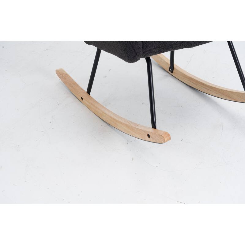 Teddy Fabric Upholstered Rocking Chair