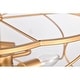 preview thumbnail 9 of 11, 15" Whispire Matte Gold 15-inch Ceiling Pendant Light with Caged Drum