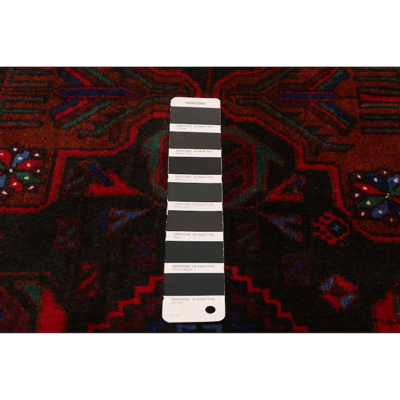 Teimani Black, Copper Rug 4'1" x 6'11" - 4'1 x 6'11