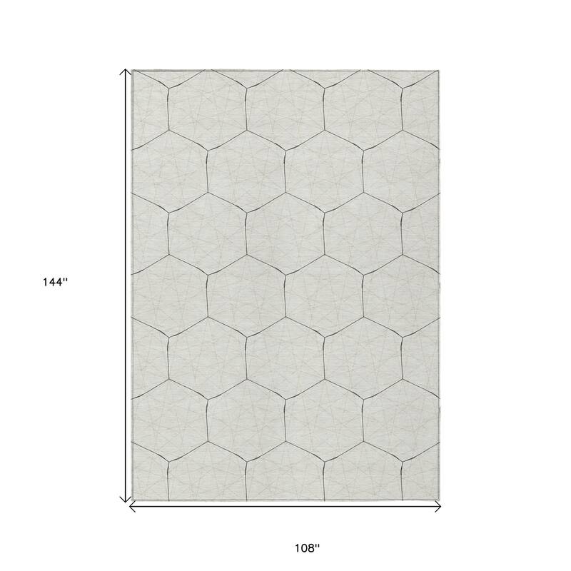 HomeRoots Geometric Transitional Rectangle Outdoor Rug