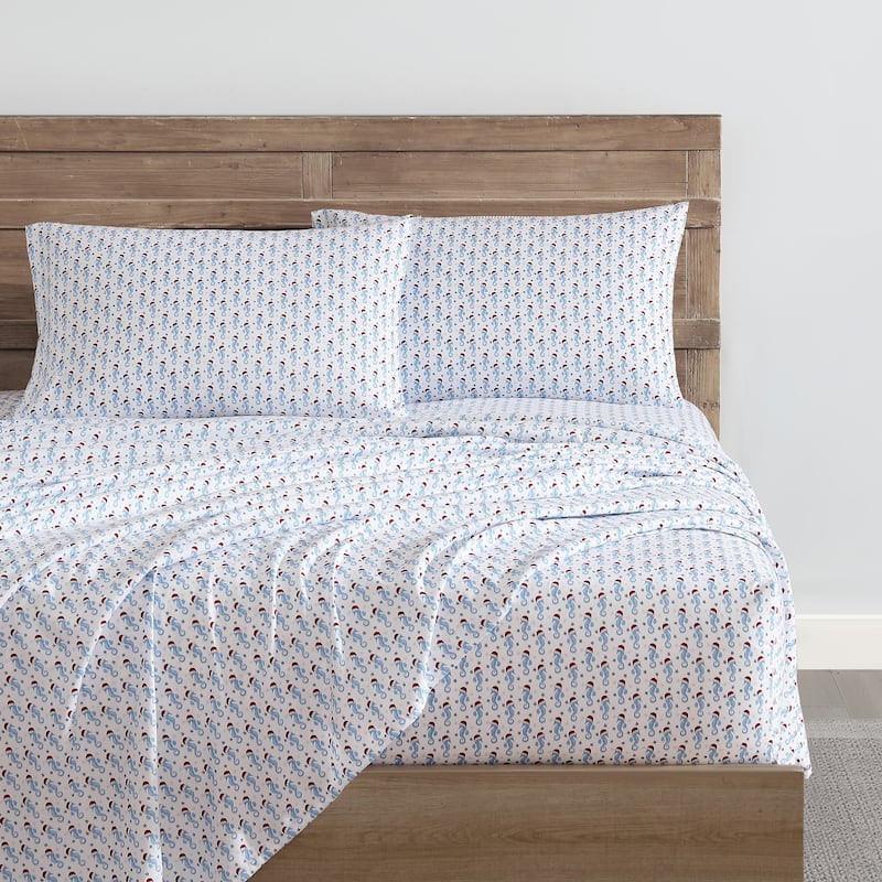 Nautica Cozy Brushed Flannel Printed Sheet Sets