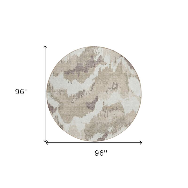 HomeRoots Abstract Transitional Rectangle Outdoor Rug