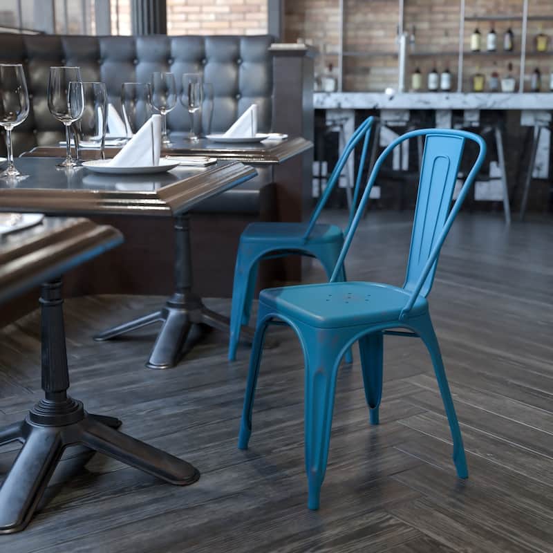 All-Weather Bar Height Stool with Poly Resin Seat