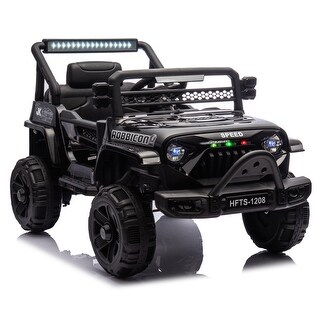 Four-Wheel Suspension Electric Truck for Kids with Dual Drive, Early Education, and Remote Control