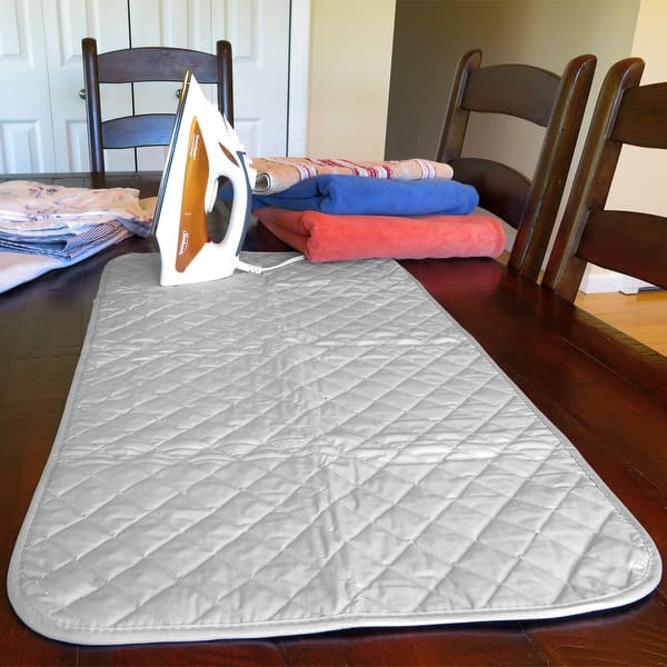 TINTON LIFE Foldable Ironing Mat Blanket Pad for Table Heat Resistant Double Sides 21.65 x 47.24