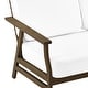 preview thumbnail 82 of 90, Casual Wood Outdoor Patio Sofa Loveseat with Cushion