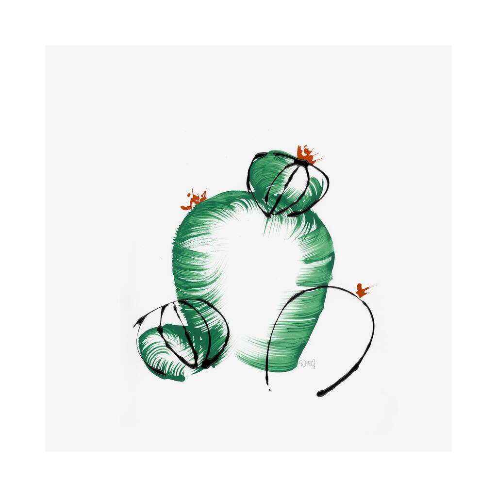Cactus III (30 x 30) Canvas Art Print
