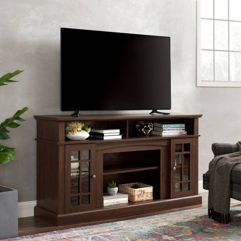 Classic Modern TV Stand for TVs Up to 65 inches with Open & Closed Storage