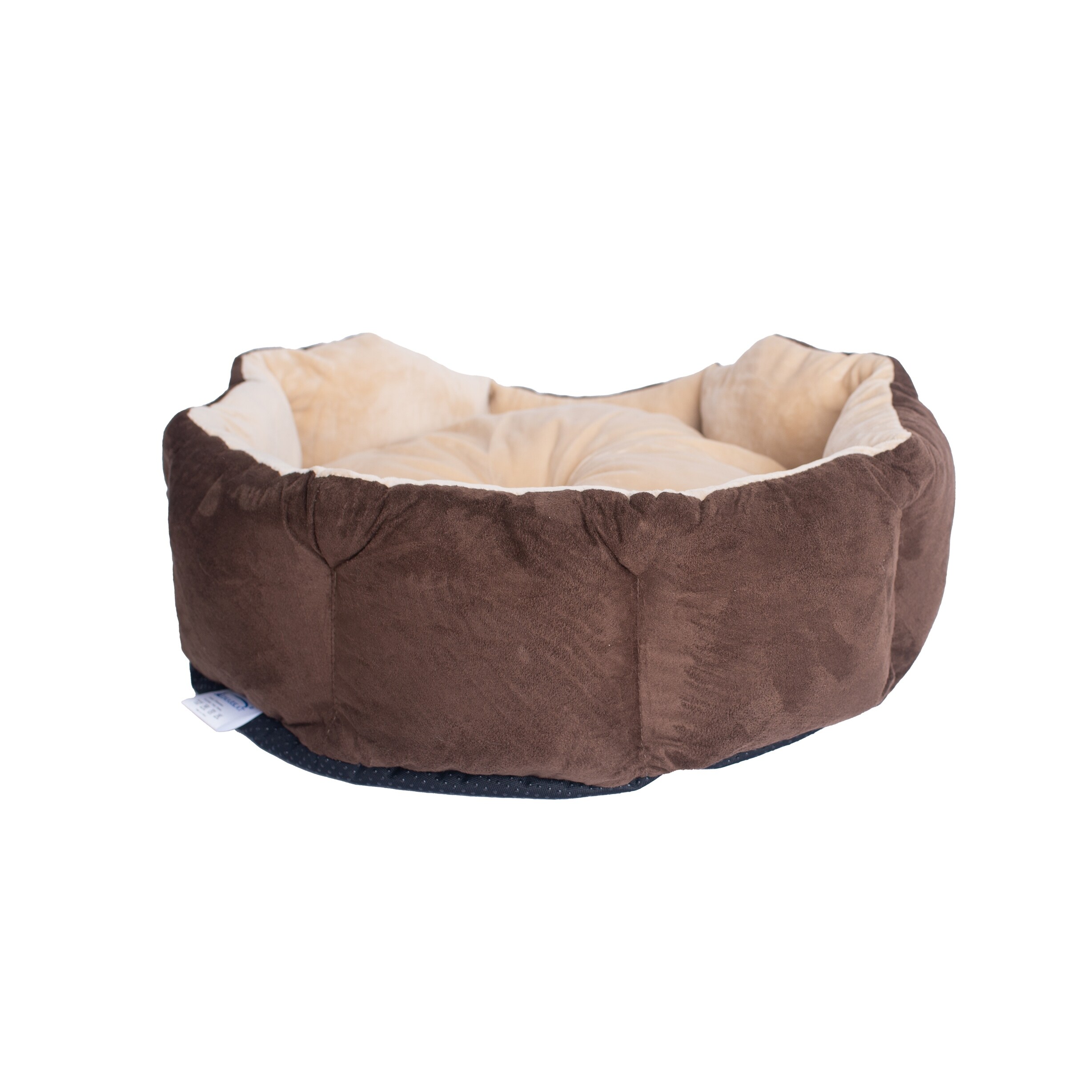 beige dog bed