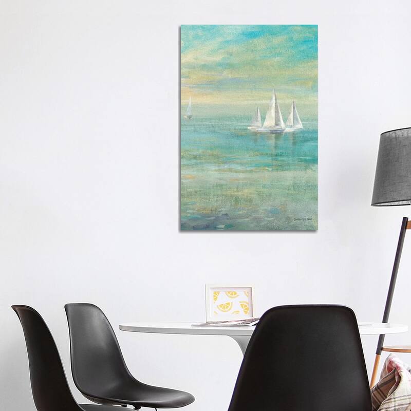 iCanvas "Sunrise Sailboats II" by Danhui Nai Canvas Print - 40x26x1.5