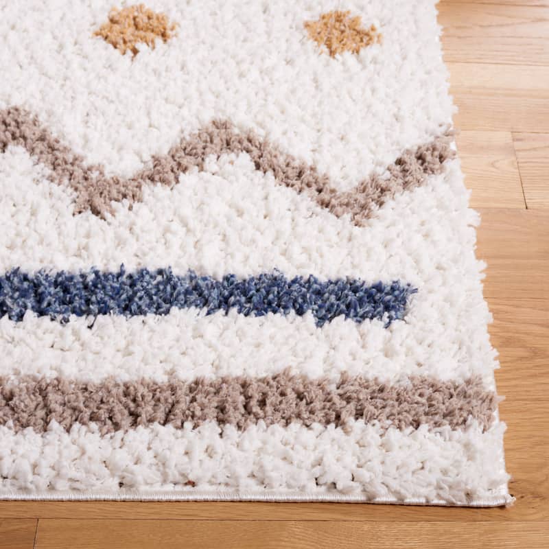 SAFAVIEH Calico Shag Ingeburg Boho 1.5-inch Thick Rug