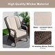 preview thumbnail 10 of 15, Outdoor Wicker Patio Rectangle Gas Fire Pit Table Set with 6 Chairs by Moda Furnishings (Including Rain Cover)