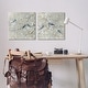 preview thumbnail 2 of 7, Stupell Blue Birds Perched Tree Blossoms Spring Scene 2pc Multi Piece Canvas Wall Art Set - Silver