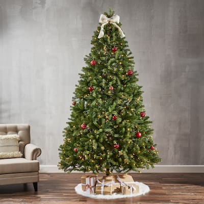 9-ft Mixed Spruce Pre-Lit String Light or Unlit Artificial Christmas Tree by Christopher Knight Home
