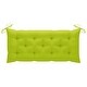 preview thumbnail 7 of 8, vidaXL Patio Bench with Cushion 47.2'' Bamboo - 47.2'' x 21.7'' x 23.6''