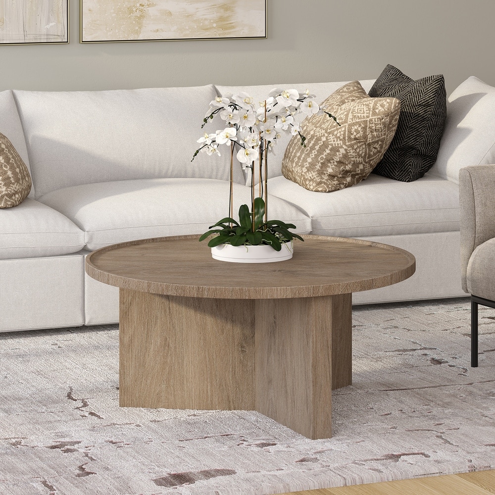 Gunnar 32" Wide Round Coffee Table - 32" Wide