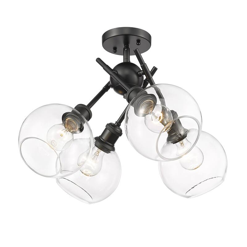Axel 6.5" Wide 4-Light Semi-Flush