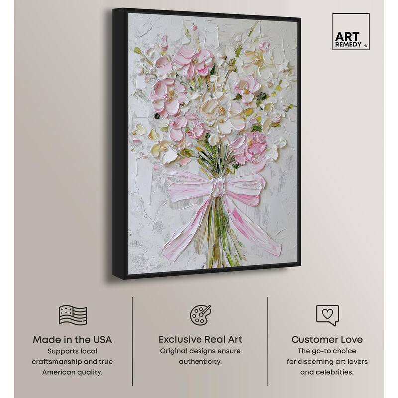 Layered Lily Canvas by Art Remedy