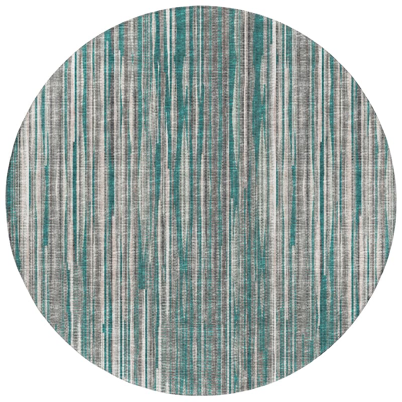 Indoor/Outdoor Waverly Modern Stripes Washable Rug