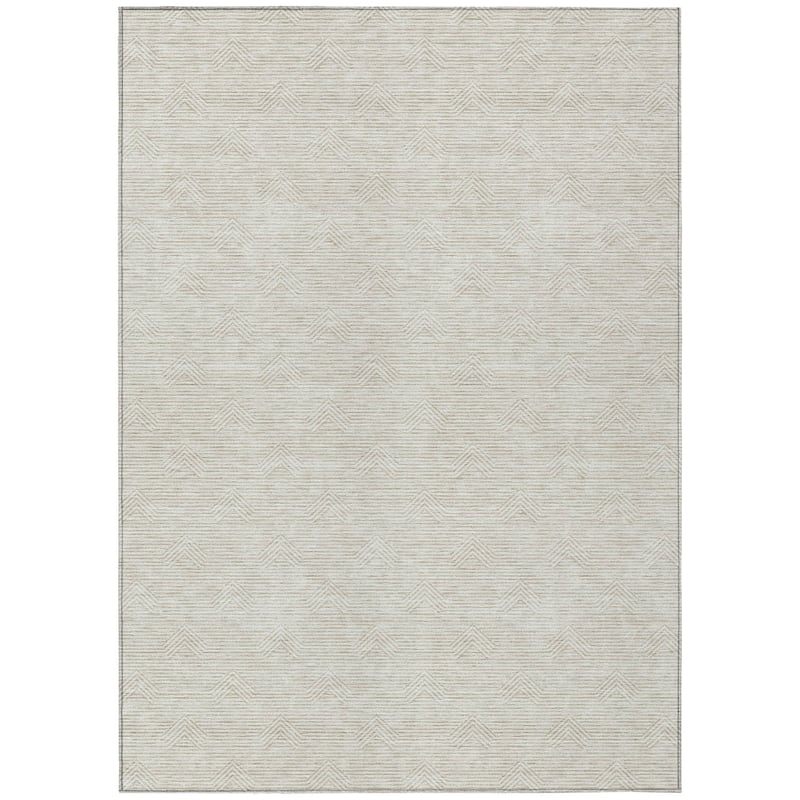 Machine Washable Indoor/ Outdoor Chantille Contemporary Stripe Rug