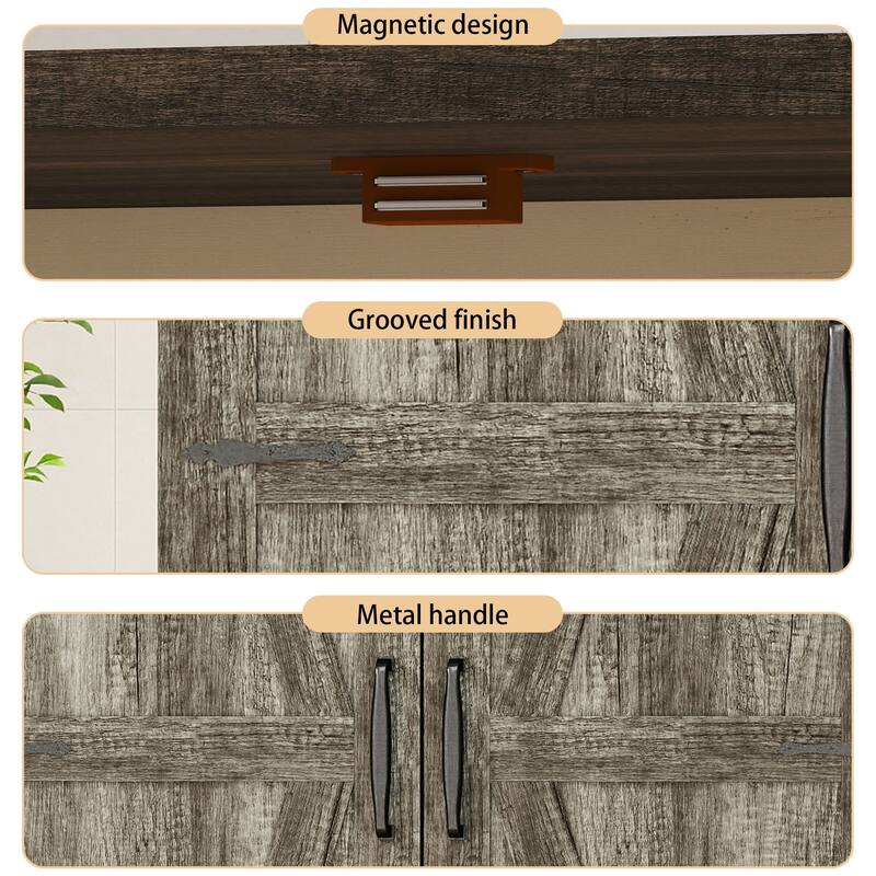 67" Kitchen Pantry Cabinet with Adjustable Shelves, Tall Storage Organizer Cupboard for Kitchen, Dining Room