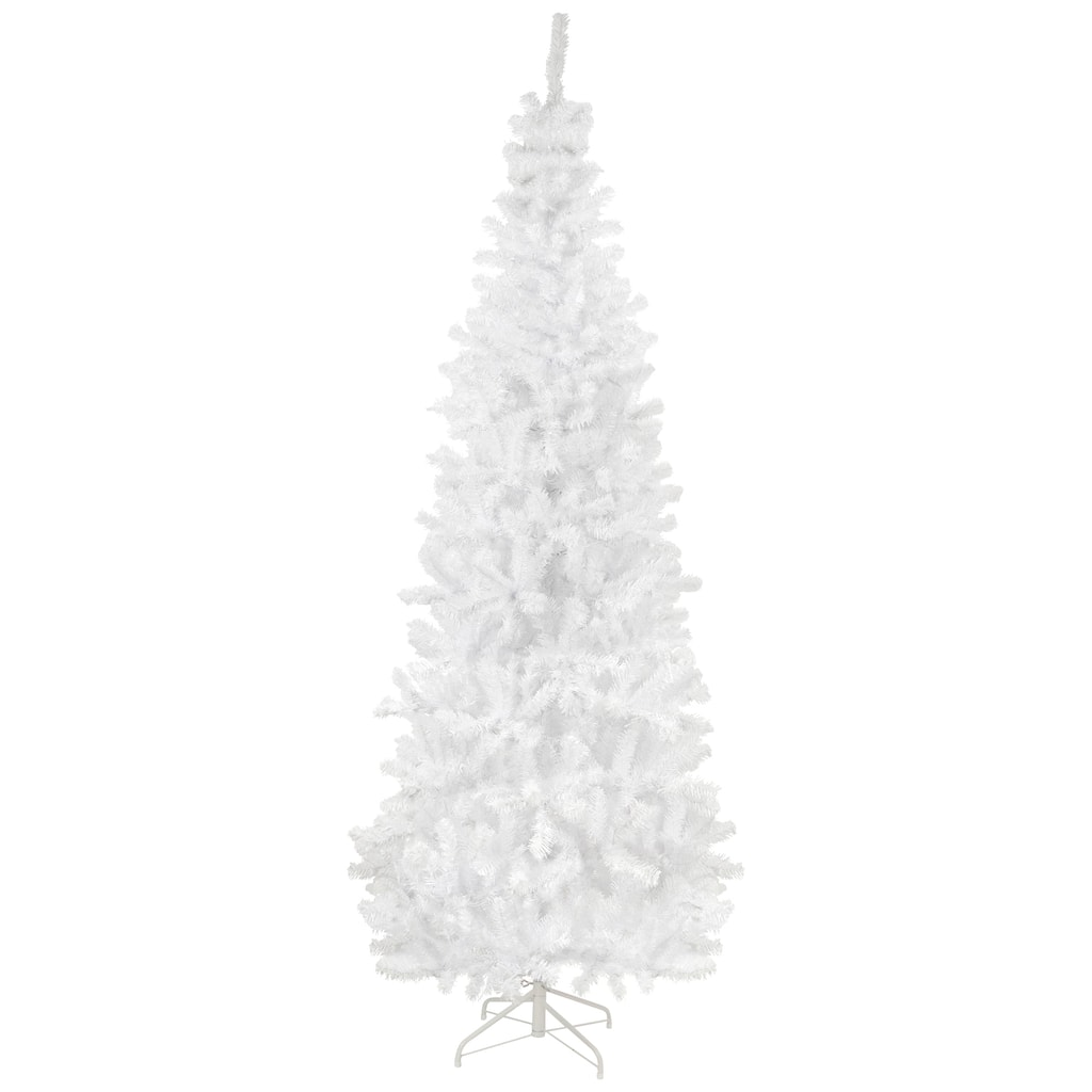 Slim White Georgian Pine Artificial Christmas Tree - 6.5' - Unlit - 6.5 Foot