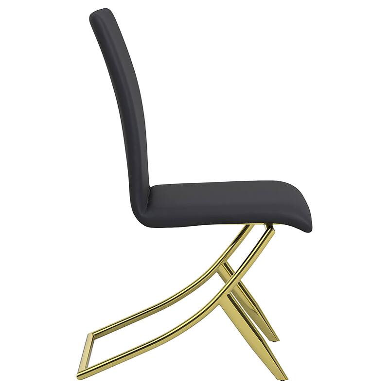 Carmelia Black Upholstered Dining Side Chair (Set of 4)