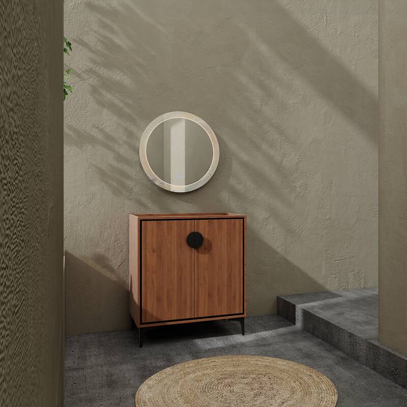 GDFStudio - Levistar Modern Freestanding Bathroom Vanity Cabinet with Soft Close Doors, Metal Tripod, Sink NOT INCLUDED - 30"