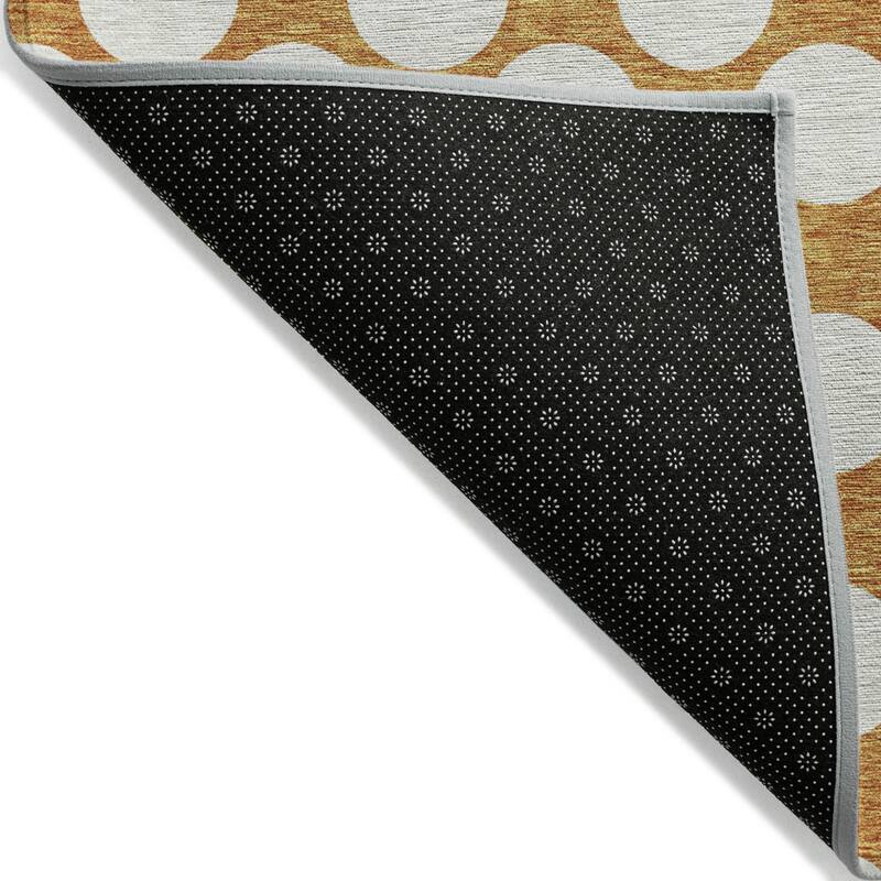 HomeRoots Polka Dot Transitional Rectangle Outdoor Rug