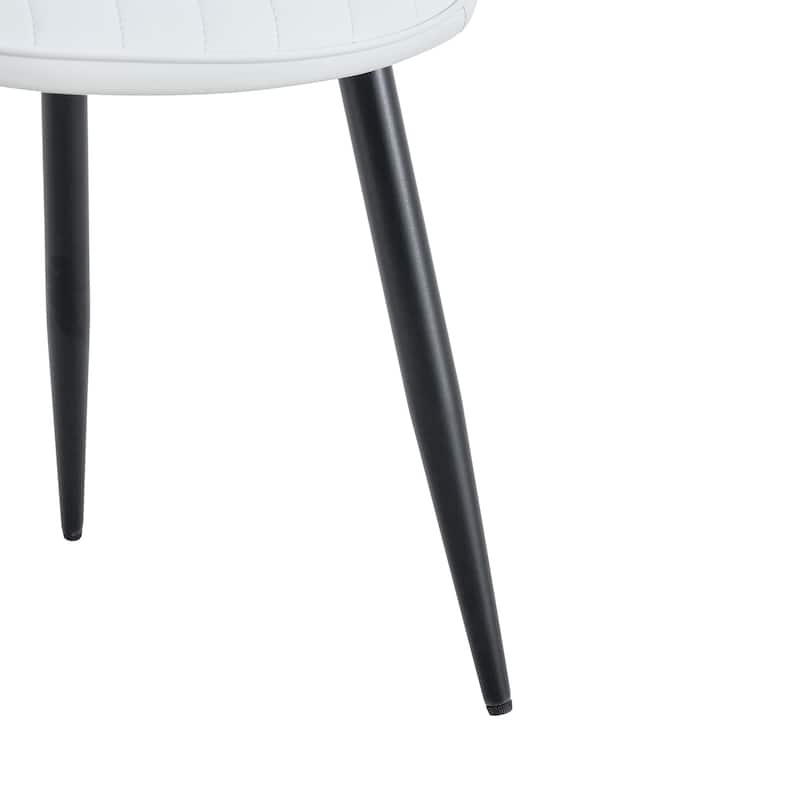 Ergonomic Dining Chair with Extended And Curved Seat Cushions set of 4