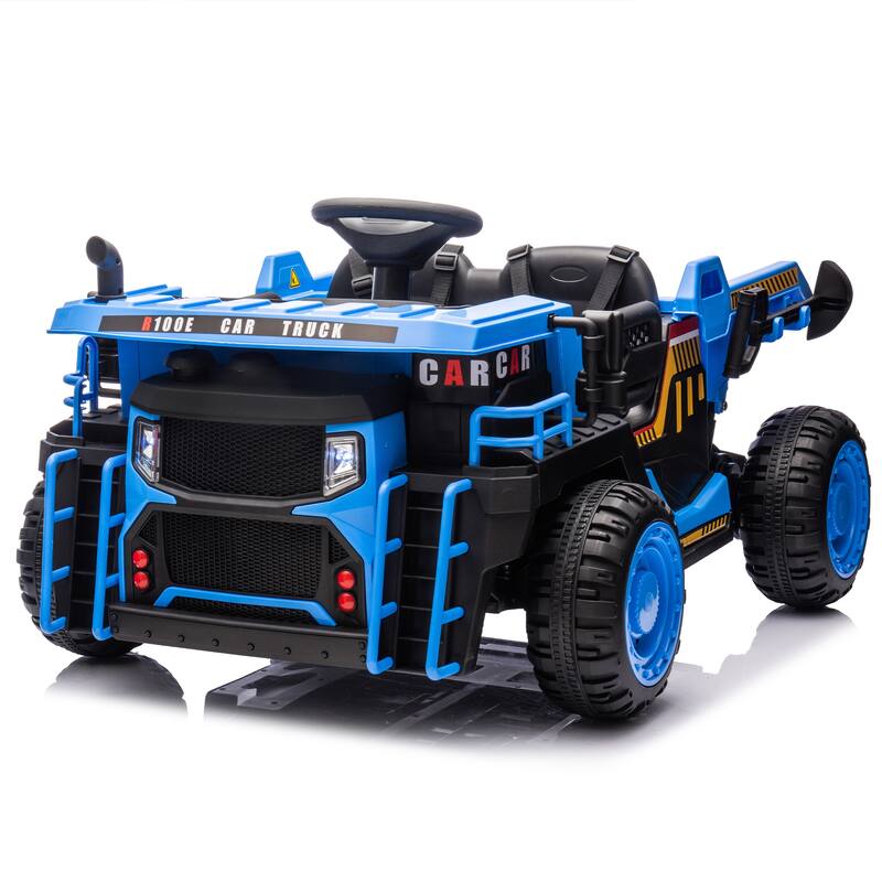 24V Two-Seater Kids Ride-On Electric Car with 400W Motor, Electric Rear Dump, Bluetooth, MP3, Remote Control 鈥?For Kids 3+