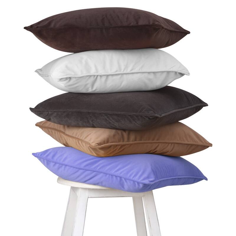 A1HC Pack of 2 Velvet Throw Pillow Covers, Hidden Zipper Closure