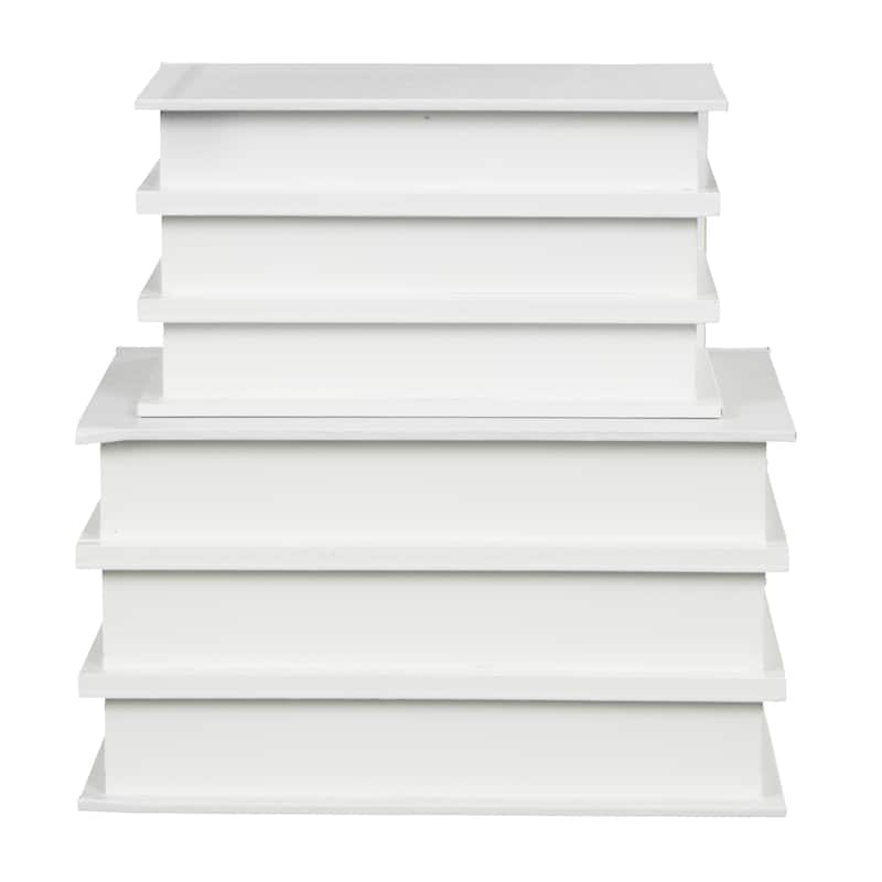 Black or White Canvas Box with White or Gold Explore, Dream, Discover Text (Set of 2)