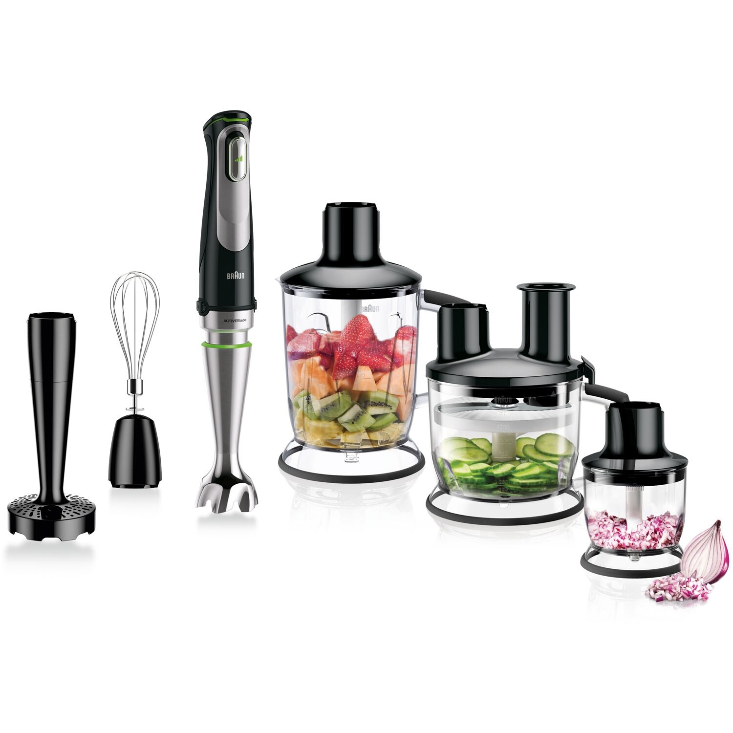 Multiquick 9 Hand Blender with Active Blade Technology and Food