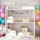 preview thumbnail 2 of 11, Twin Over Twin Child Safe Design Bunk Bed, House Metal Bunk Bed with Roof and Ladder, White