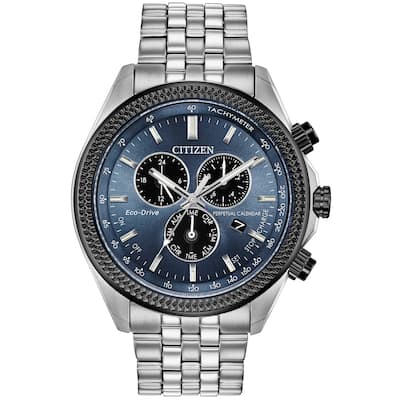 Citizen Men's Perpetual Classic Eco-Drive Blue Dial Watch - BL5568-54L - 6 (36)