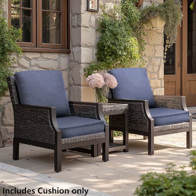 21 W x 22 D in. Deep Seat Outdoor Cushion Set by Crestlive Products