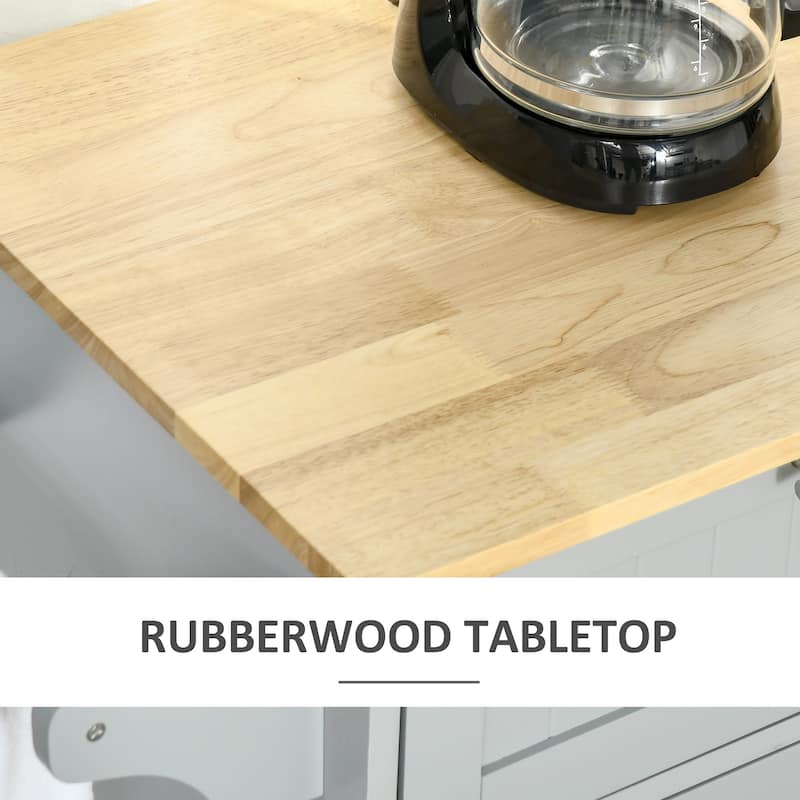 Mobile Kitchen Island with Storage
