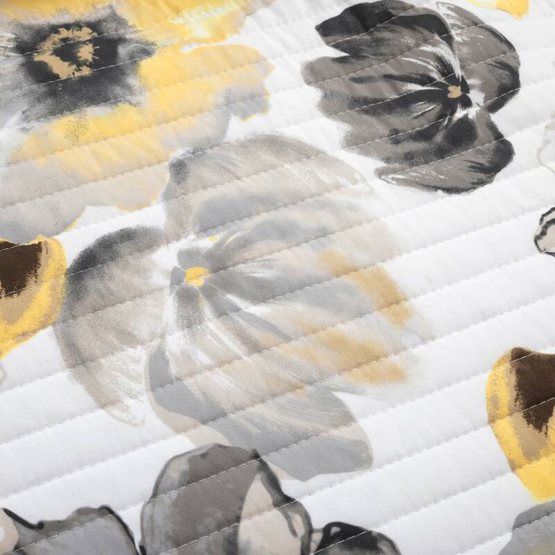 Lush Decor Leah Soft Reversible Oversized Quilt 8 Piece Set