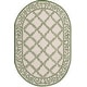 preview thumbnail 97 of 105, SAFAVIEH Handmade Chelsea Kimber Trellis French Country Wool Rug 7'6" x 9'6" Oval - Ivory/Light Green - Oval