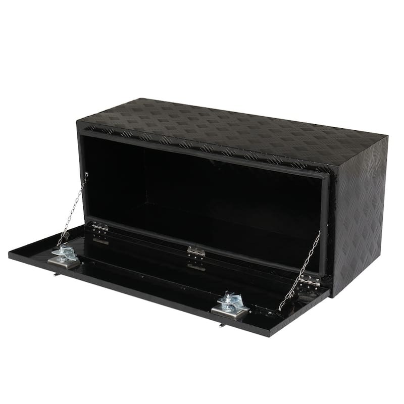 42" Aluminum Under Body Toolbox 5 Bar Tread Black
